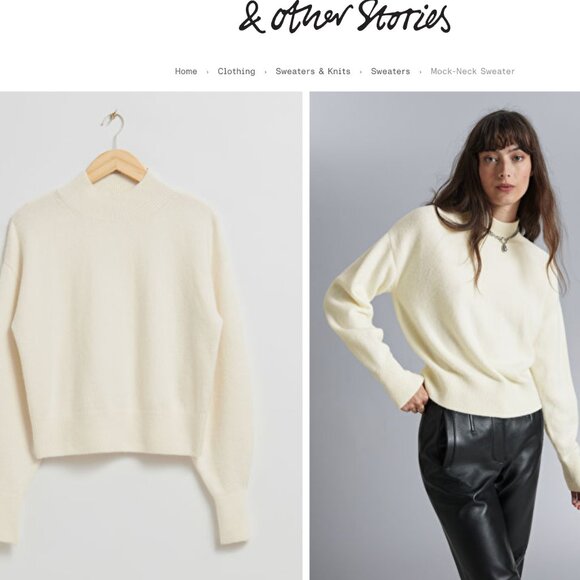 Mock Neck Sweater Medium - Picture 6 of 7